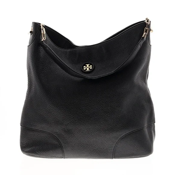 Tory Burch Leather Black Hobo Bag - Picture 2 of 8